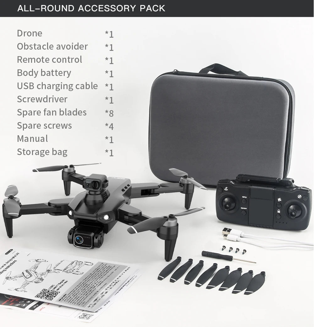 2025 L900 Pro MAX GPS Drone 4K Professional HD Dual Camera 5G Wifi 360° - ADAMDEALS