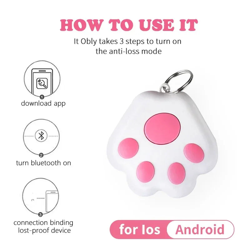 Dog Claw Mini Gps Tracker for Dogs Cat Children Elderly Anti-Lost Device Locator - ADAMDEALS