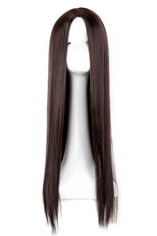 Black Wig Synthetic Heat Resistant Long Straight 26 Inches