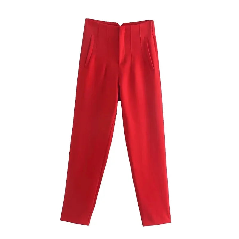 Office Wear High waist Pants for Women