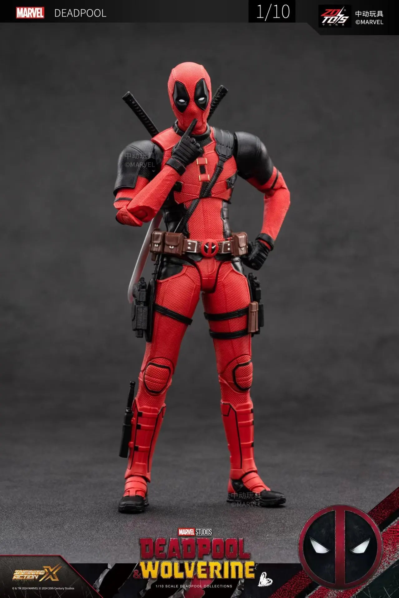 ZD Toys Deadpool & Wolverine Action figures