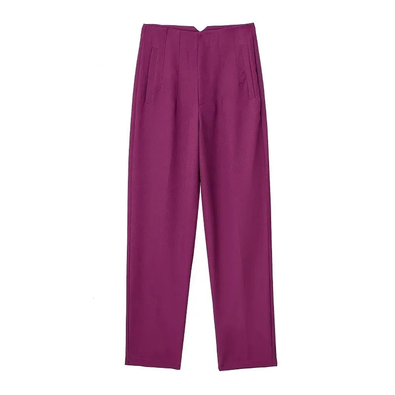 Office Wear High waist Pants for Women