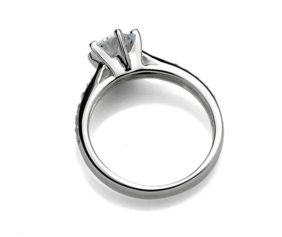 Luxury 925 Sterling Silver Classic Ring for Women