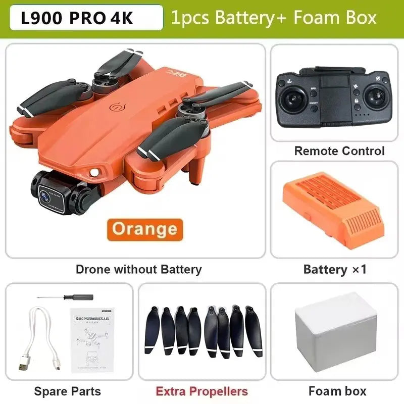 2025 L900 Pro MAX GPS Drone 4K Professional HD Dual Camera 5G Wifi 360°