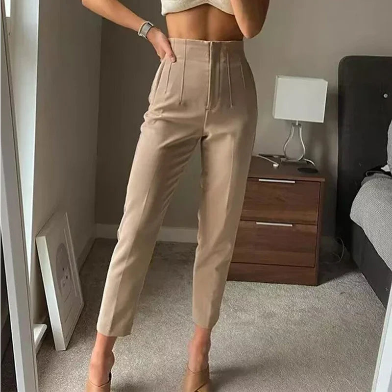 Office Wear High waist Pants for Women