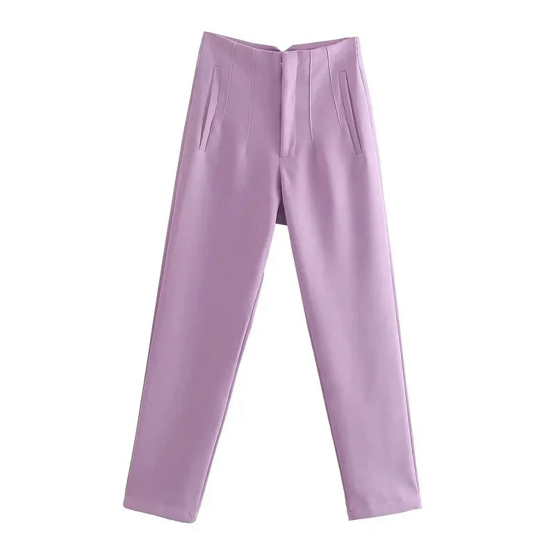 Office Wear High waist Pants for Women