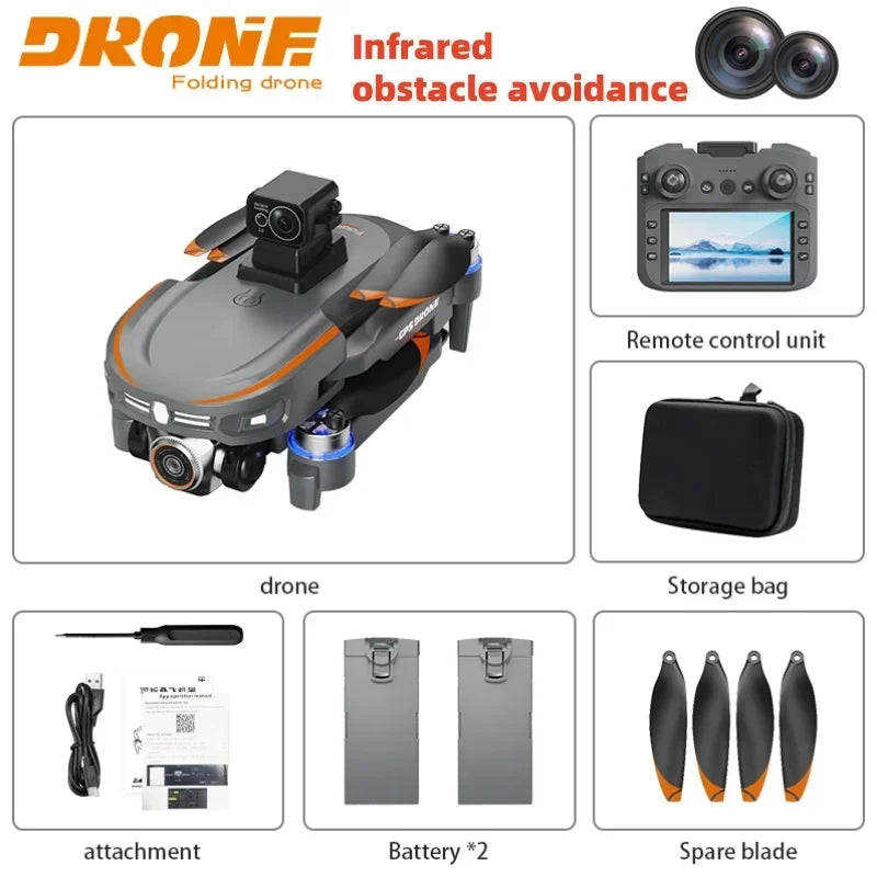 S28 Professional Drone Long Range Flight Battery Quadcopter 4K HD Wifi