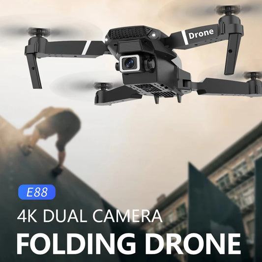 Professional Drone E88 4K Wide-Angle HD 1080P Camera WiFi