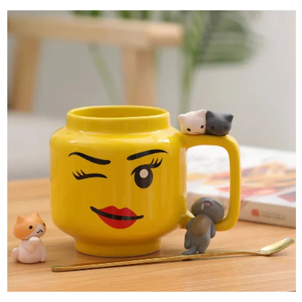 Cartoon Ceramic Mug Cup 250ML with Cute Impish