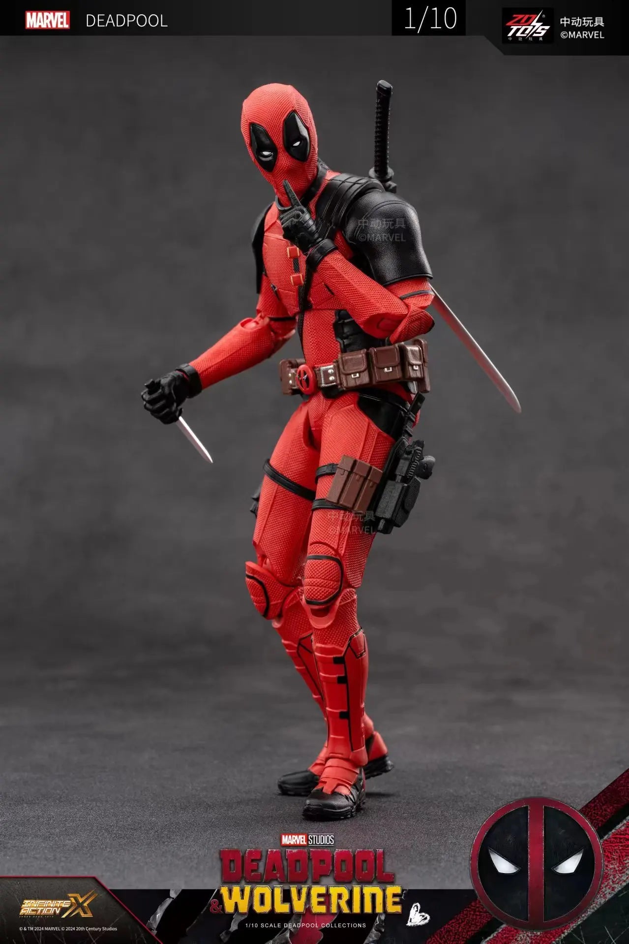 ZD Toys Deadpool & Wolverine Action figures