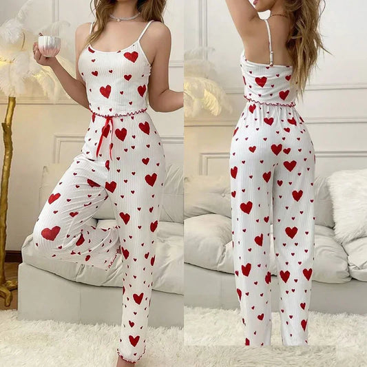 Women Sleepwear Autumn Winter Pajamas Sets