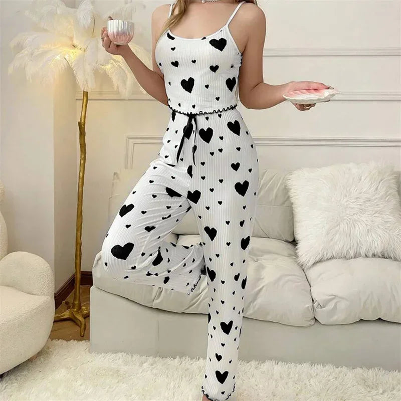 Women Sleepwear Autumn Winter Pajamas Sets