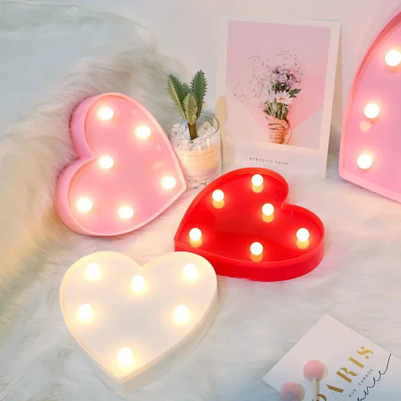 Love Heart LED Lamp Valentines Day Gift