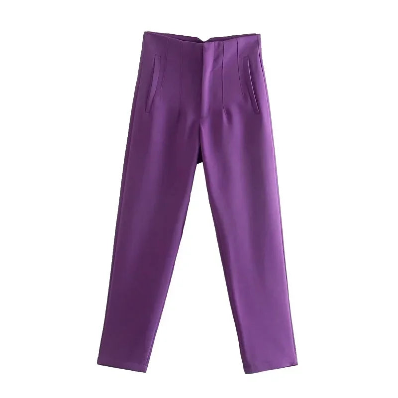 Office Wear High waist Pants for Women