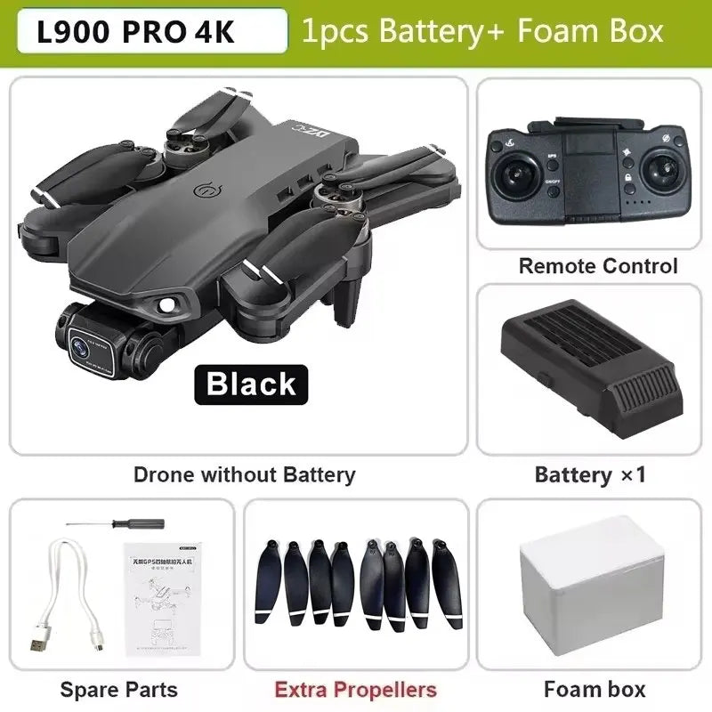 2025 L900 Pro MAX GPS Drone 4K Professional HD Dual Camera 5G Wifi 360°