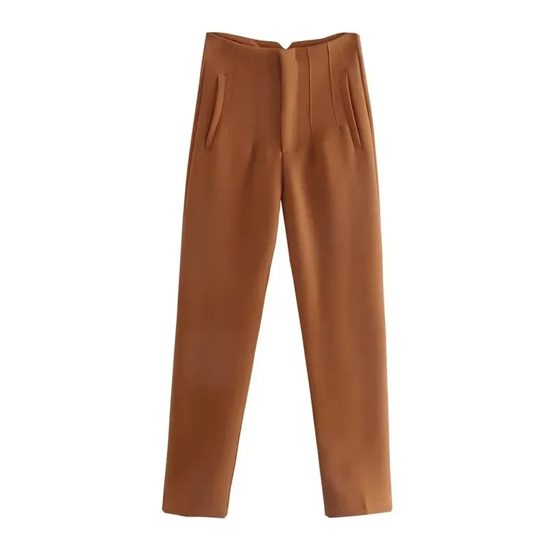 Office Wear High waist Pants for Women