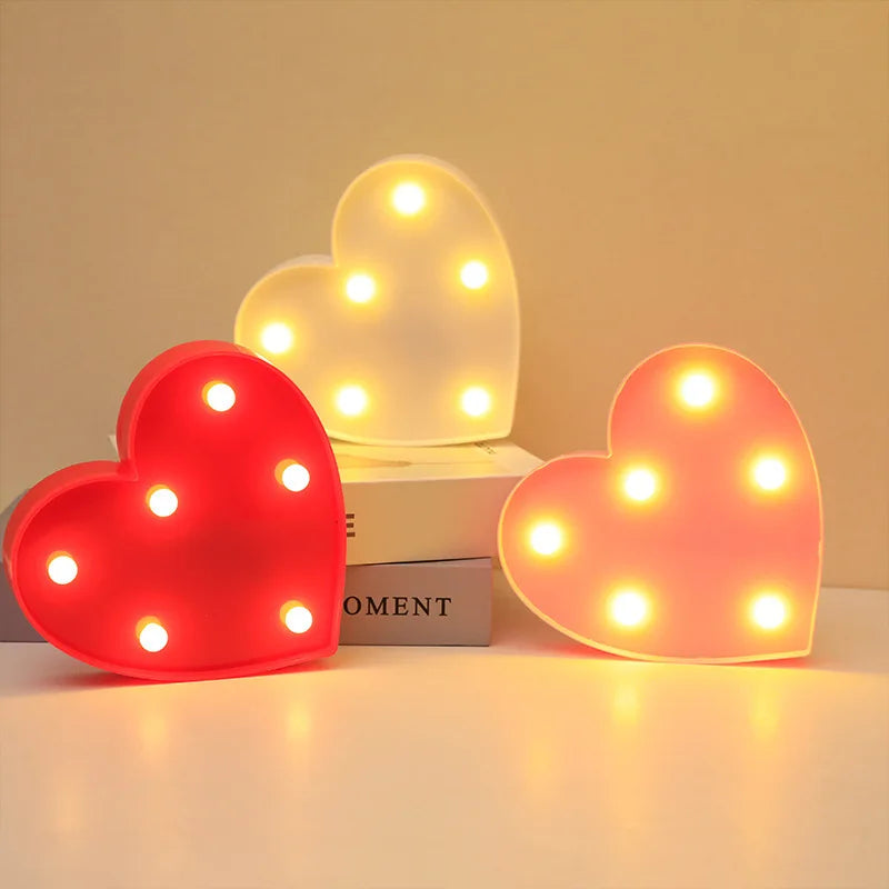 Love Heart LED Lamp Valentines Day Gift