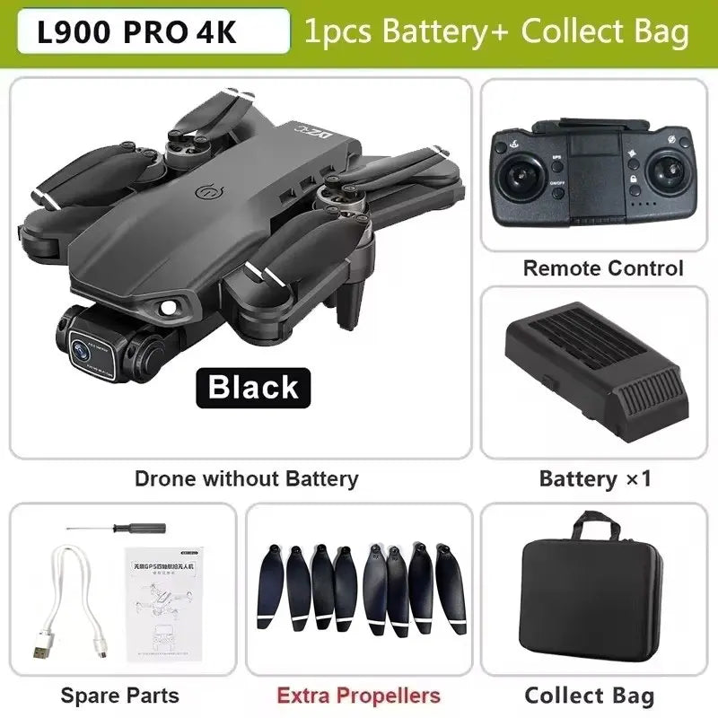 2025 L900 Pro MAX GPS Drone 4K Professional HD Dual Camera 5G Wifi 360°