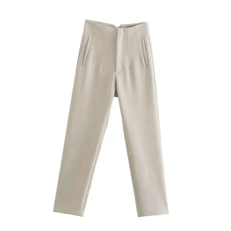 Office Wear High waist Pants for Women