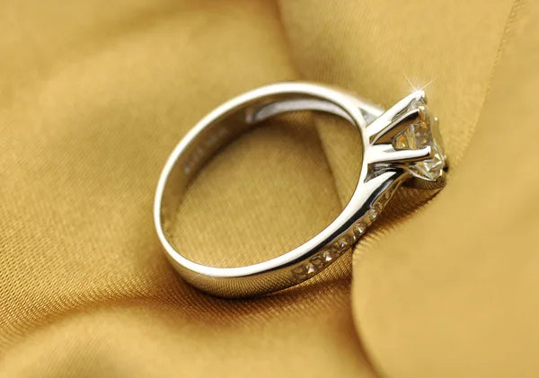 Luxury 925 Sterling Silver Classic Ring for Women