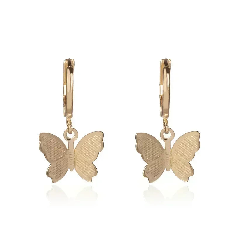 Green Crystal Golden Leaves Earrings for Women