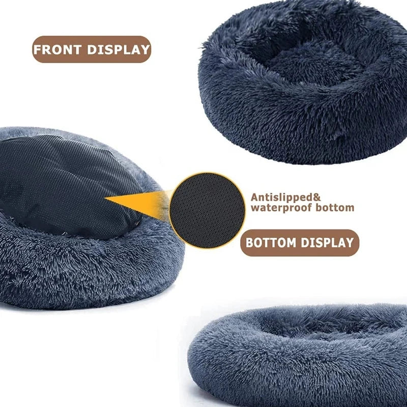 40-90cm Round Pet Bed for Large Dog Bed Super Soft Cat Bed