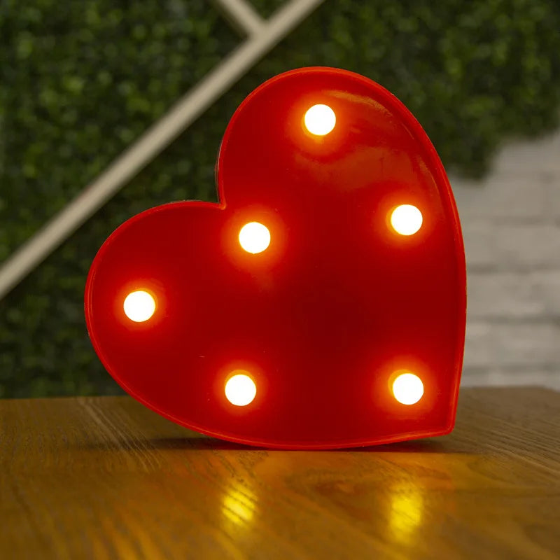 Love Heart LED Lamp Valentines Day Gift