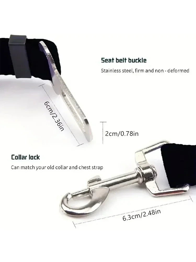 Pet Dog Safety Rope, Car Mounted Pet Traction Belt