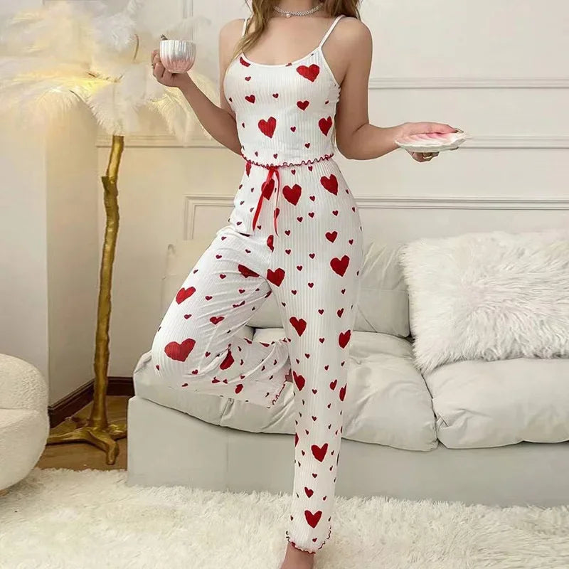 Women Sleepwear Autumn Winter Pajamas Sets