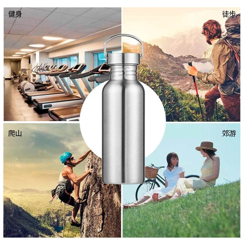 500/750/1000ml Stainless Steel Water Bottle