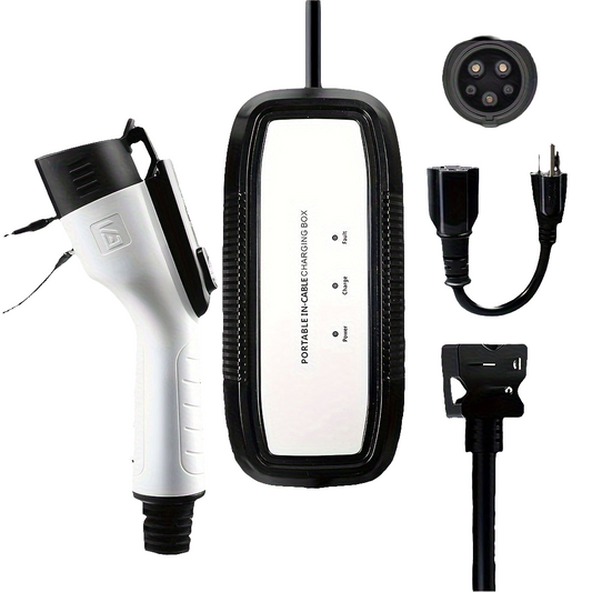 Tesla's Portable EV Charger with 16A 110V-240V AC Fast Level-3